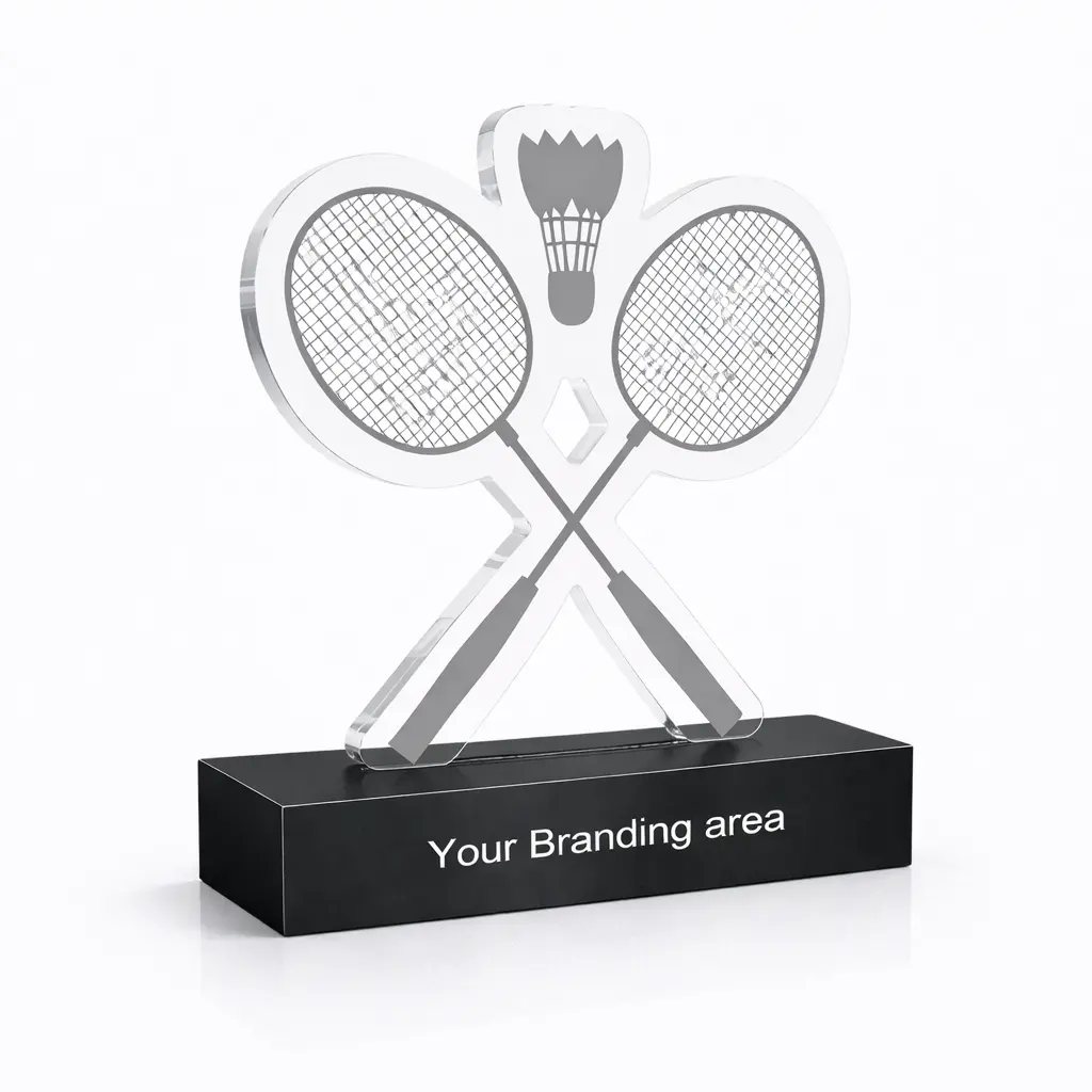 Acrylic Trophy - FT 735 - Badminton