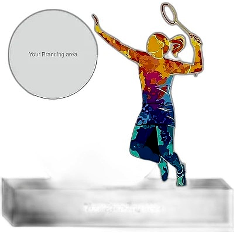 Acrylic Trophy - FT 738 - Badminton