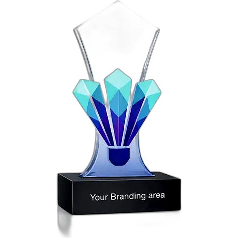 Acrylic Trophy - FT 739 - Badminton