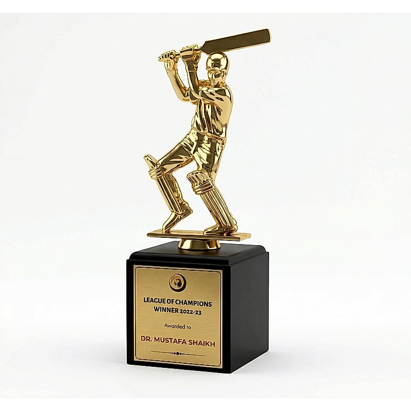 Fiber Trophy - FTG 6527 - Cricket