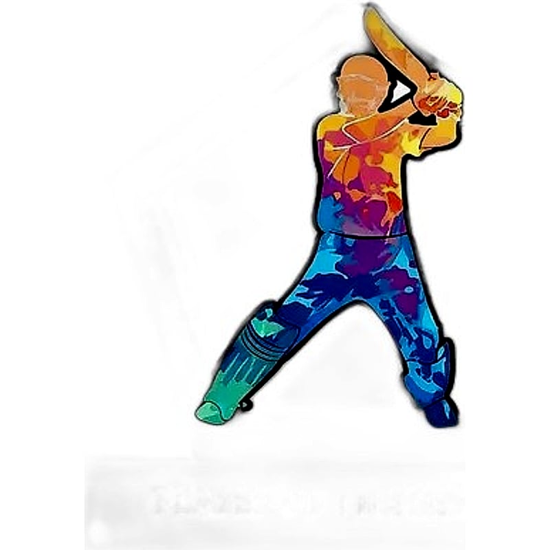 Acrylic Trophy - FT 652- Cricket