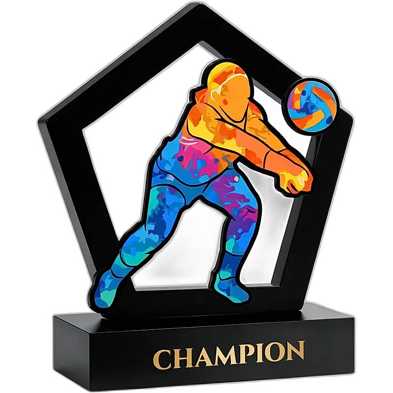 Acrylic Trophy - FT 660 - Volleyball