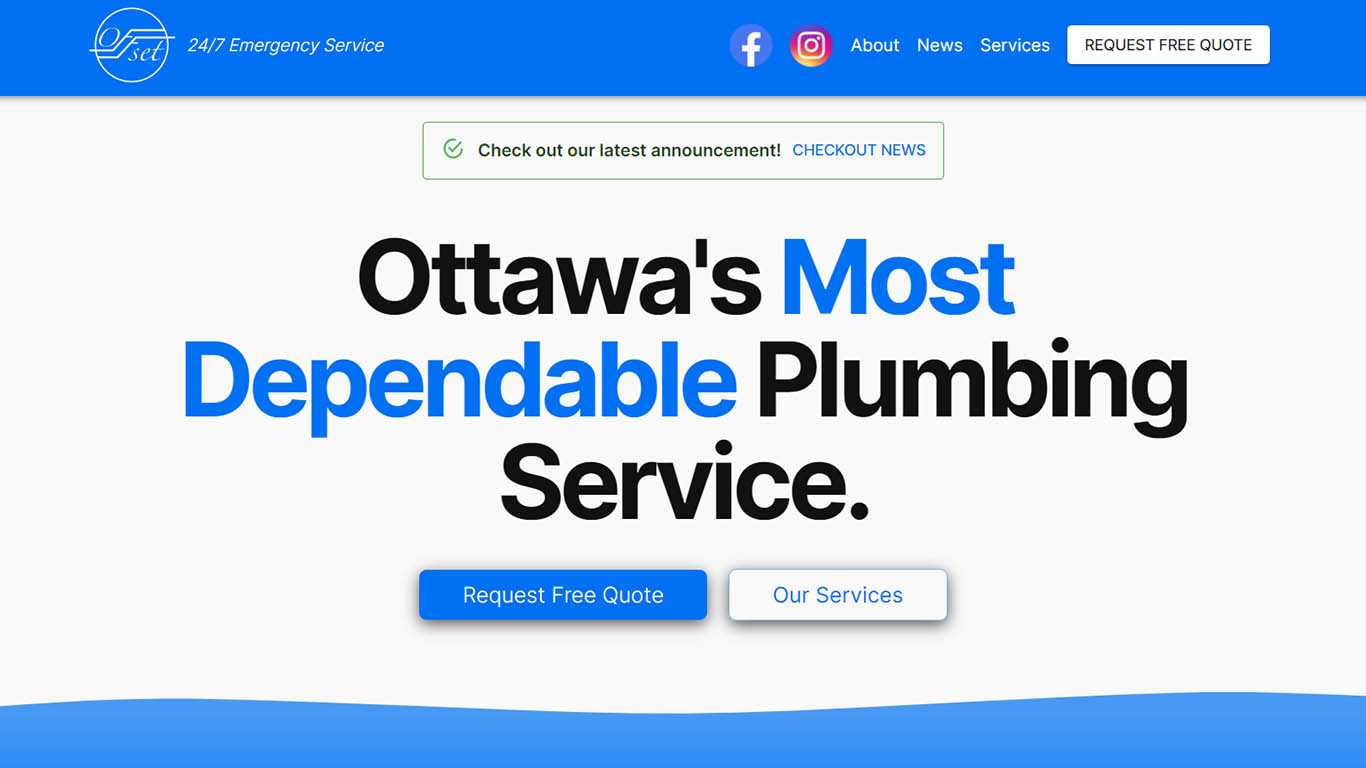 Offset Plumbing in Ottawa