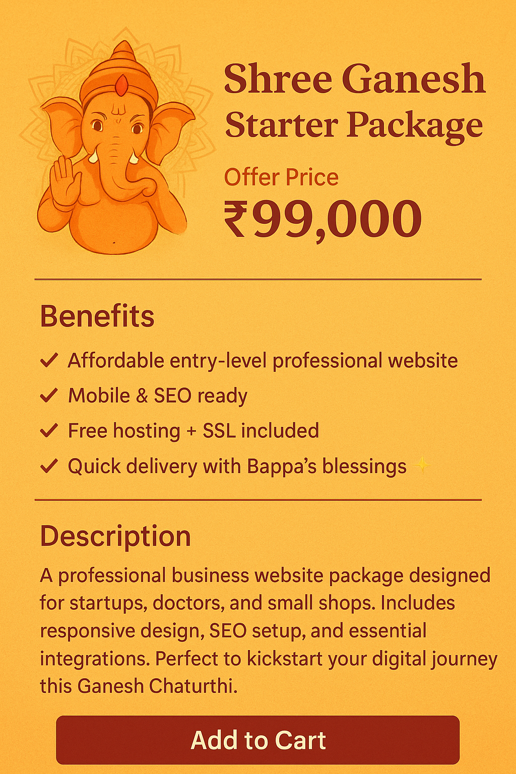 Shree Ganesh Starter Package Logo