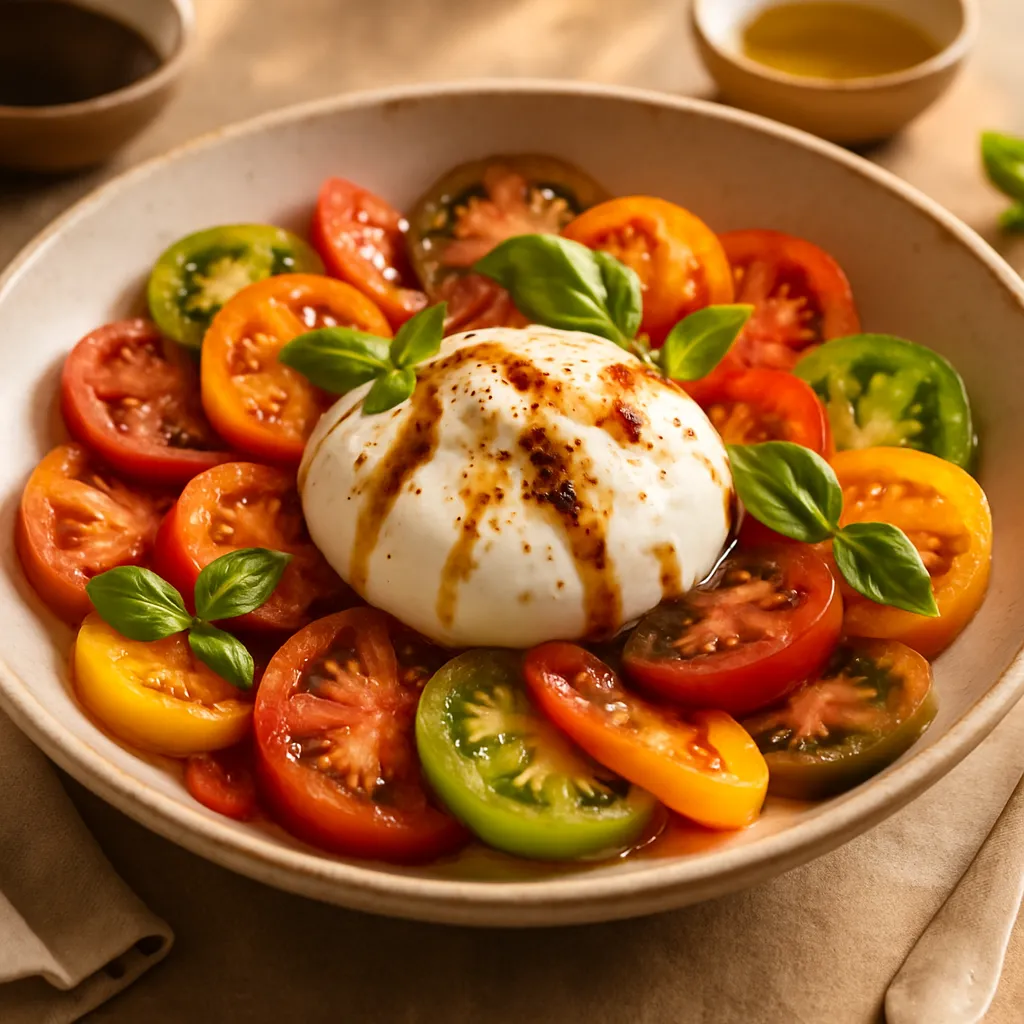 Italian heirloom tomato salad