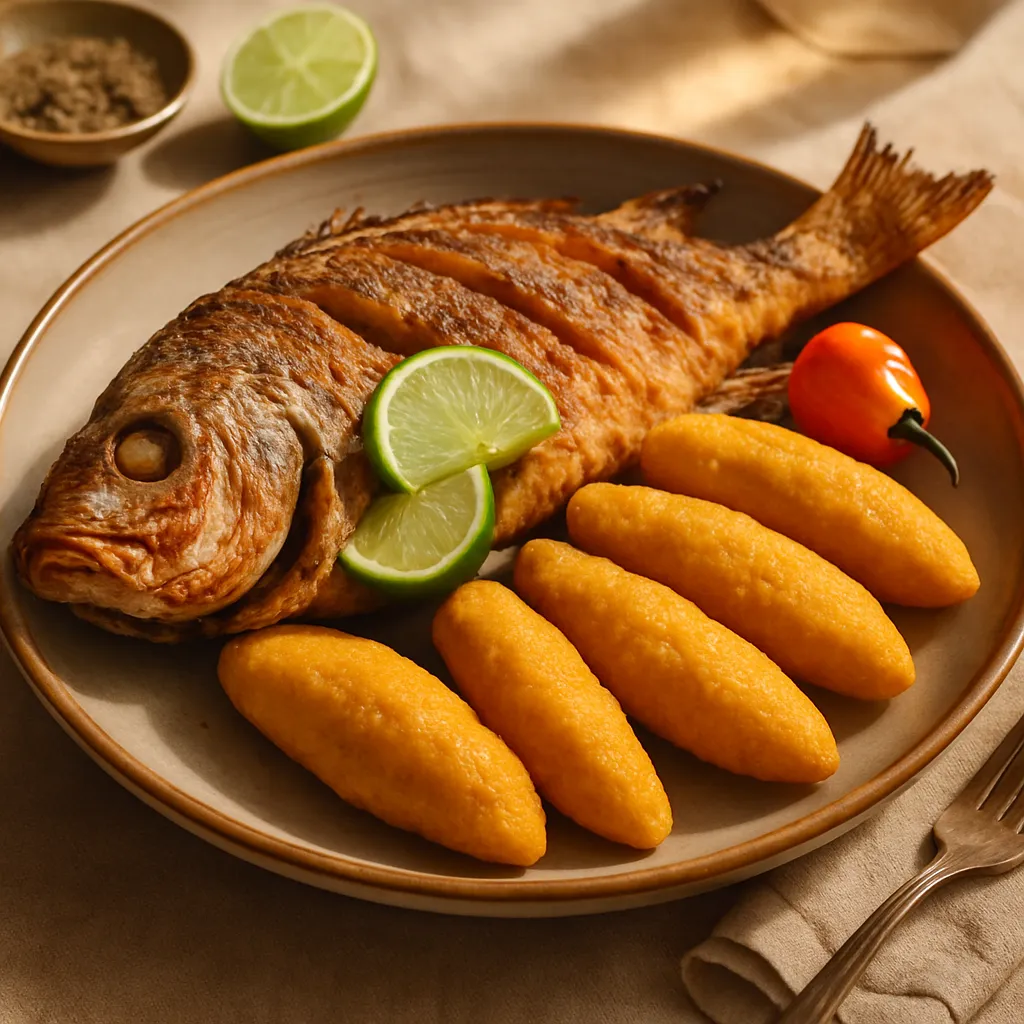 Photo of Fried Snapper with Festival
