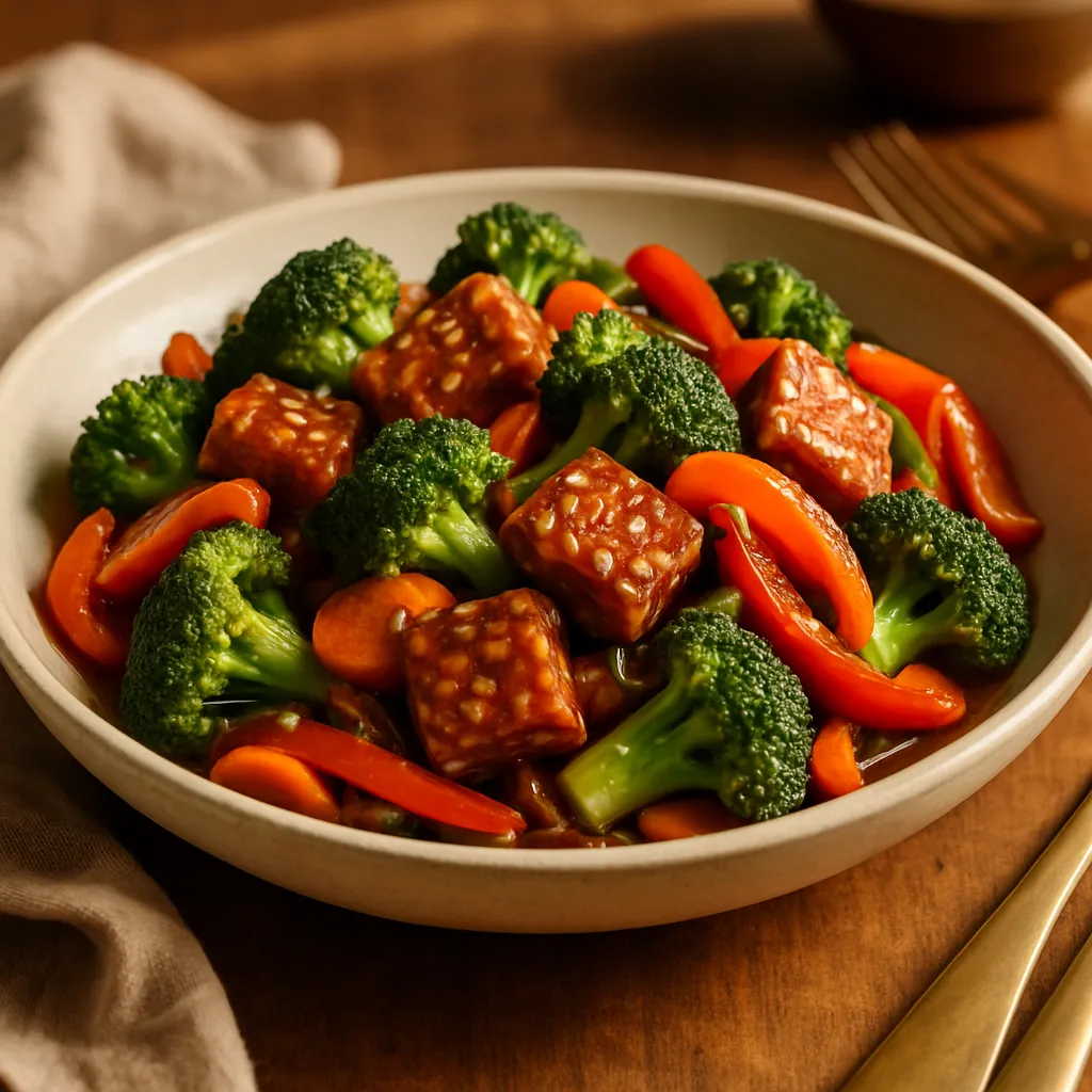Crispy Tempeh and Vegetable Stir-Fry