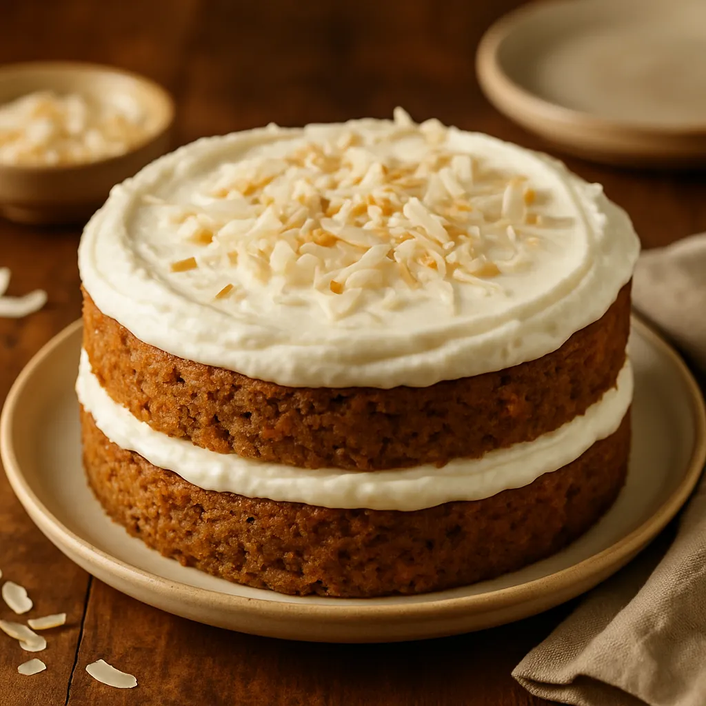 Photo of Homemade Carrot Cake with Coconut Cream Frosting