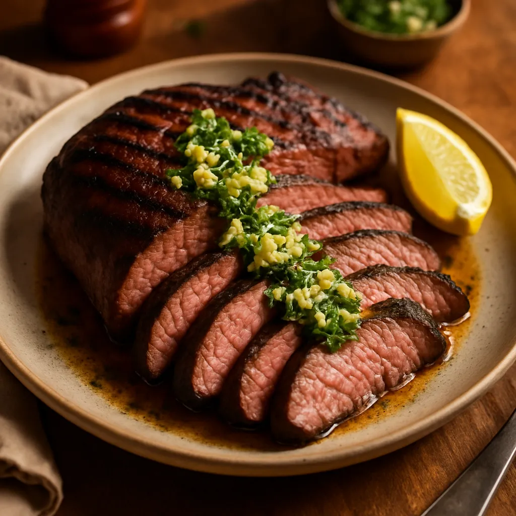 Photo of Grilled Tri-Tip Steak with Garlic Butter