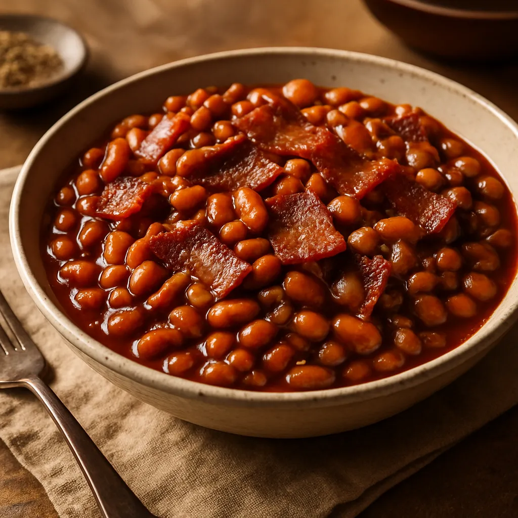 Photo of BBQ Baked Beans with Smoked Bacon