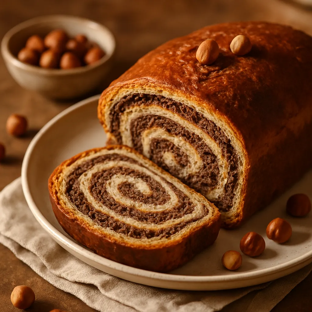 Photo of Homemade German Potica with Chocolate and Hazelnut