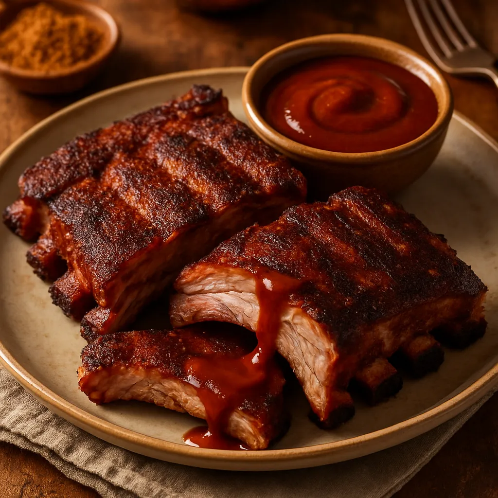 Photo of Smoked Ribs with Homemade BBQ Sauce