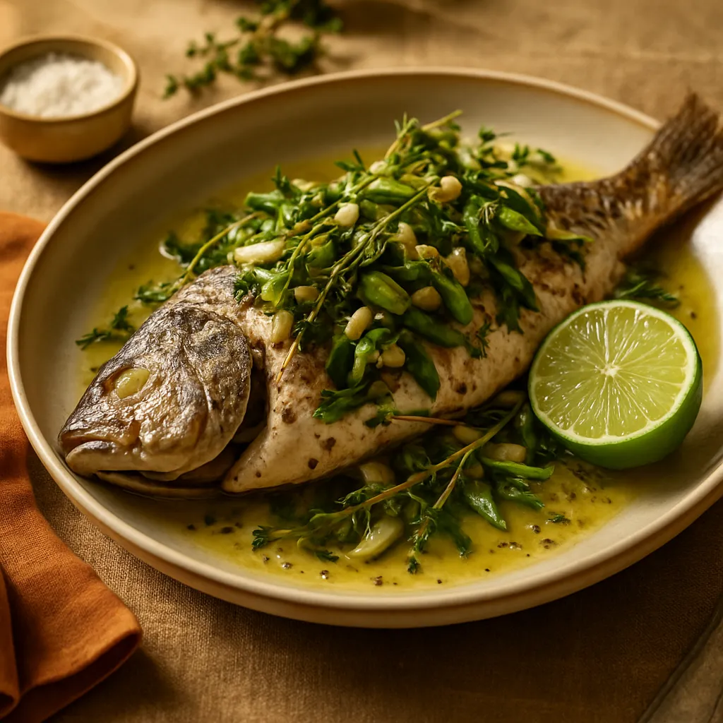 Photo of Steamed Fish with Herbs