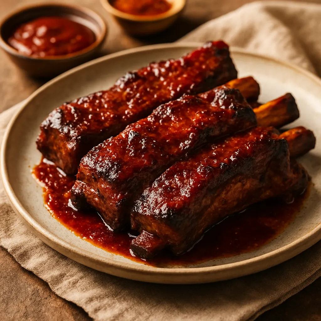 Photo of BBQ Beef Short Ribs with Smoky Glaze
