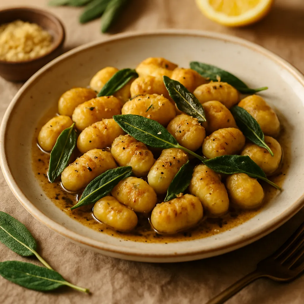 Vegan Gnocchi with Sage Brown Butter Sauce