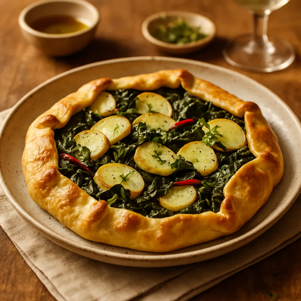 Chard and Potato Galette