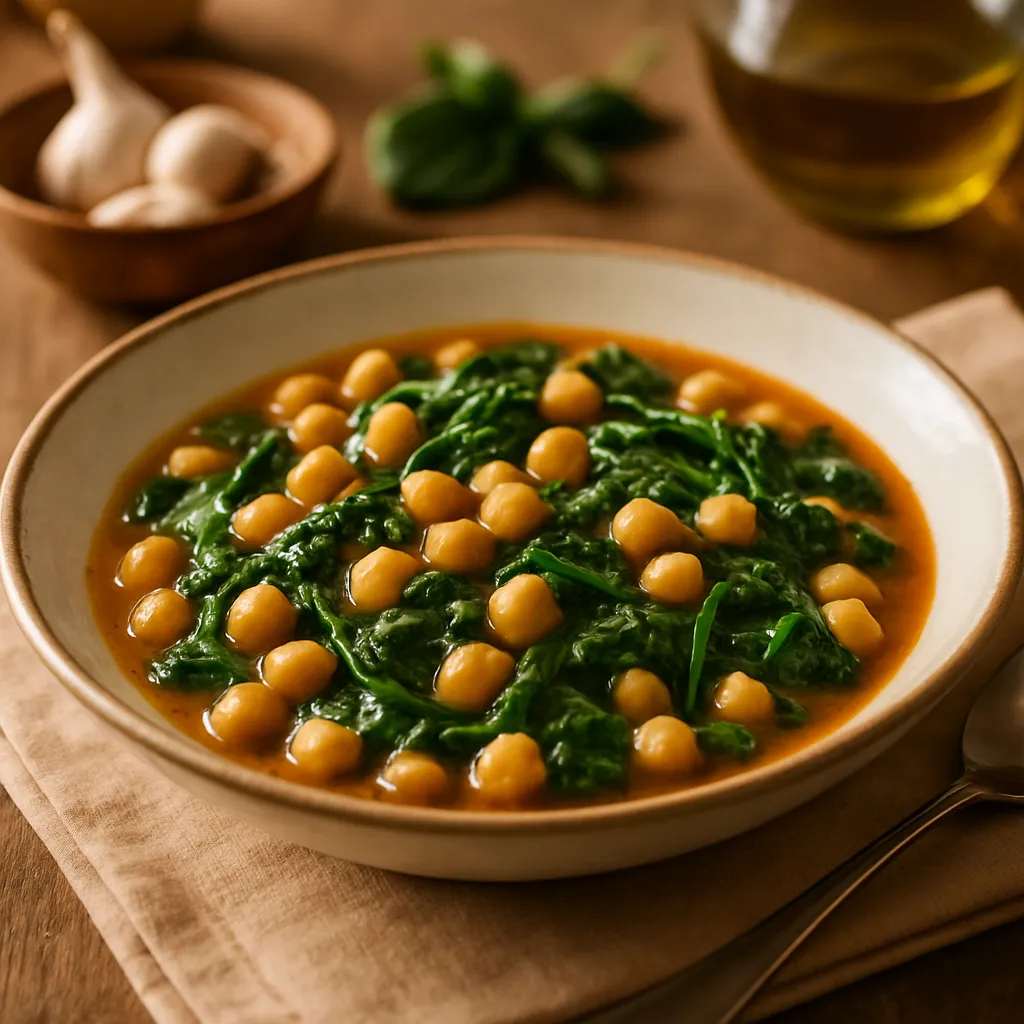 Photo of Guiso de Garbanzos con Espinacas
