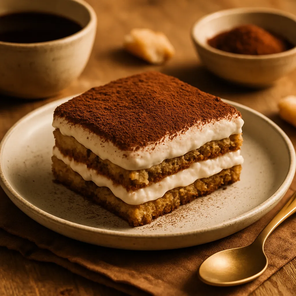 Vegan Tiramisu with Coconut Cream