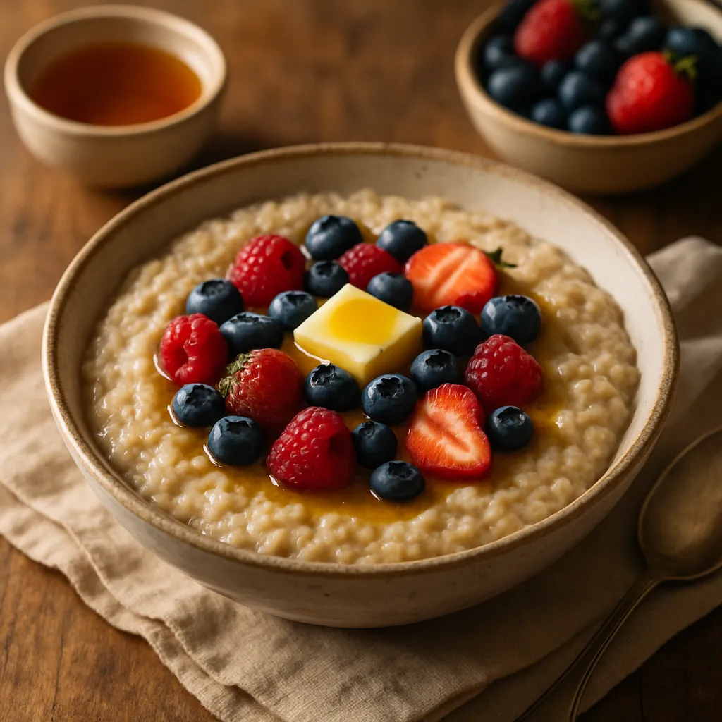 Porridge with Honey and Berries