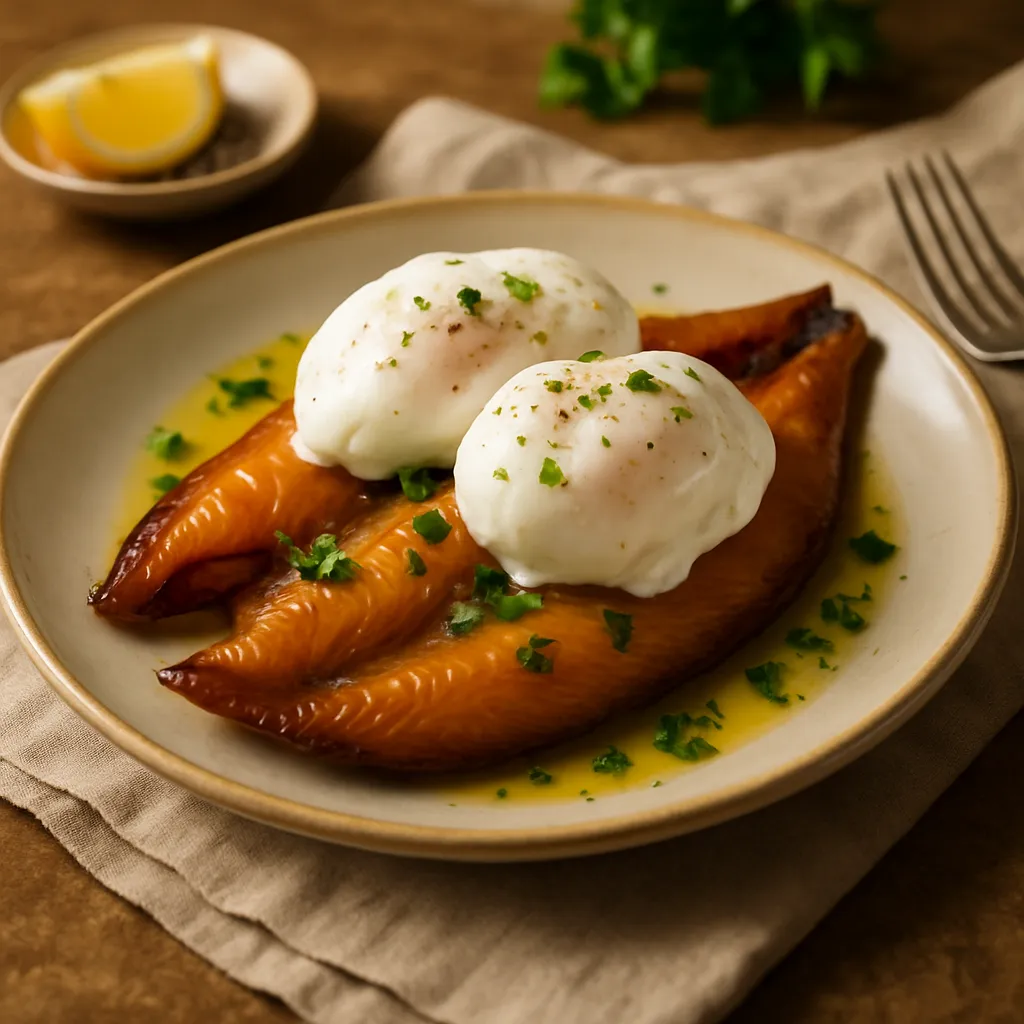 Kippers with Poached Eggs