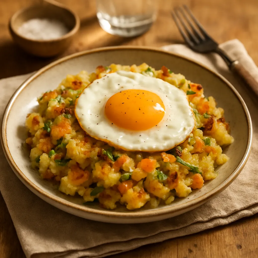 Bubble and Squeak with Fried Egg
