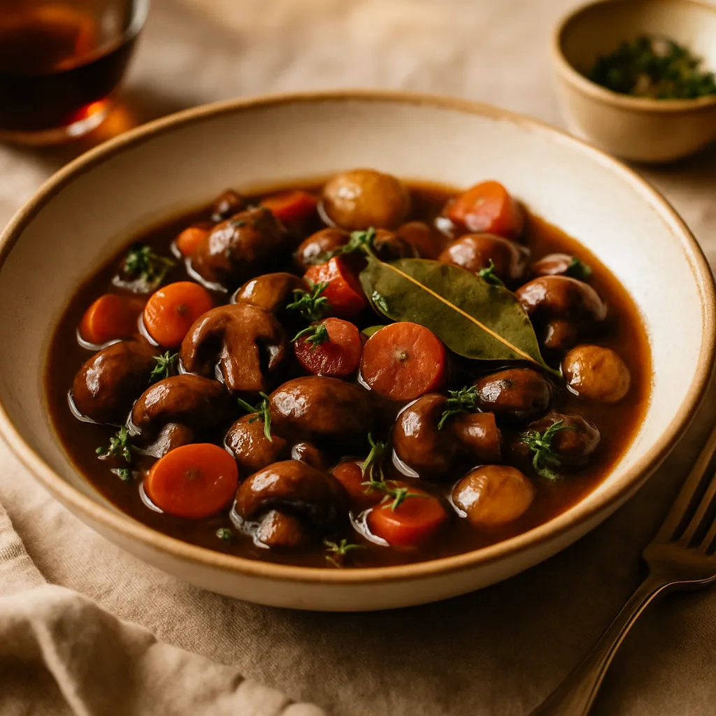 Bourguignon de Champignons