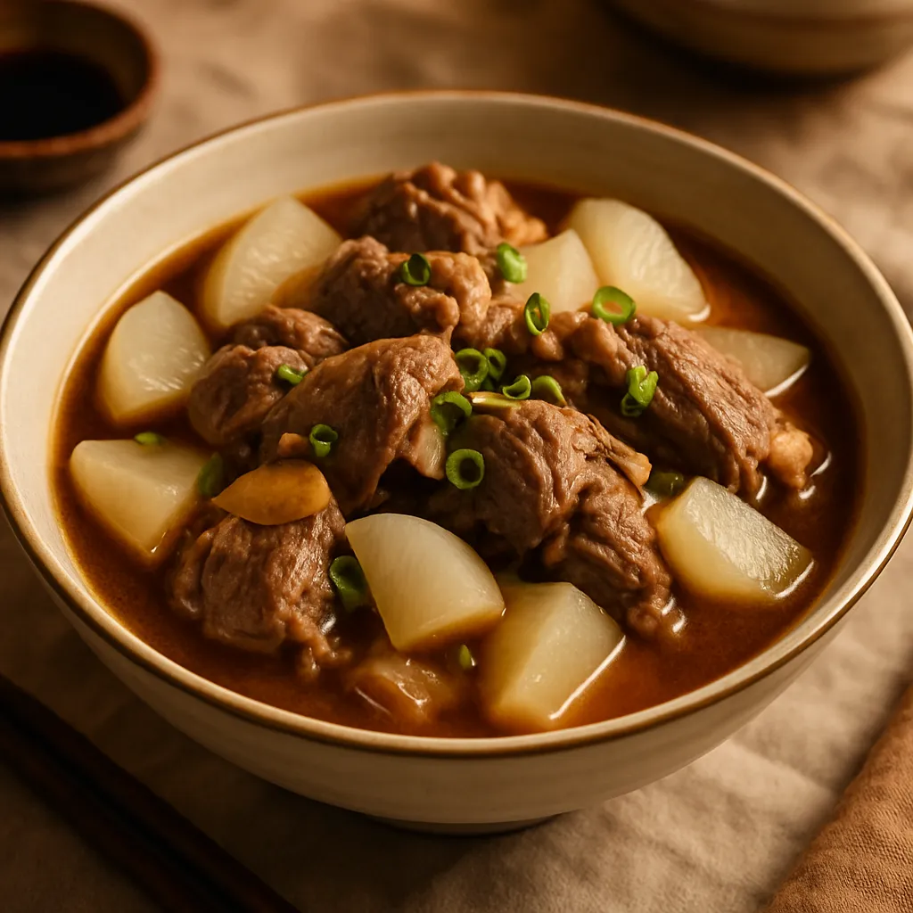 Stewed Lamb with Radish (羊肉萝卜汤)
