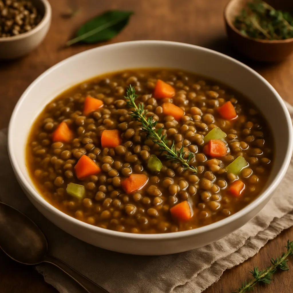 Soupe de Lentilles Vertes