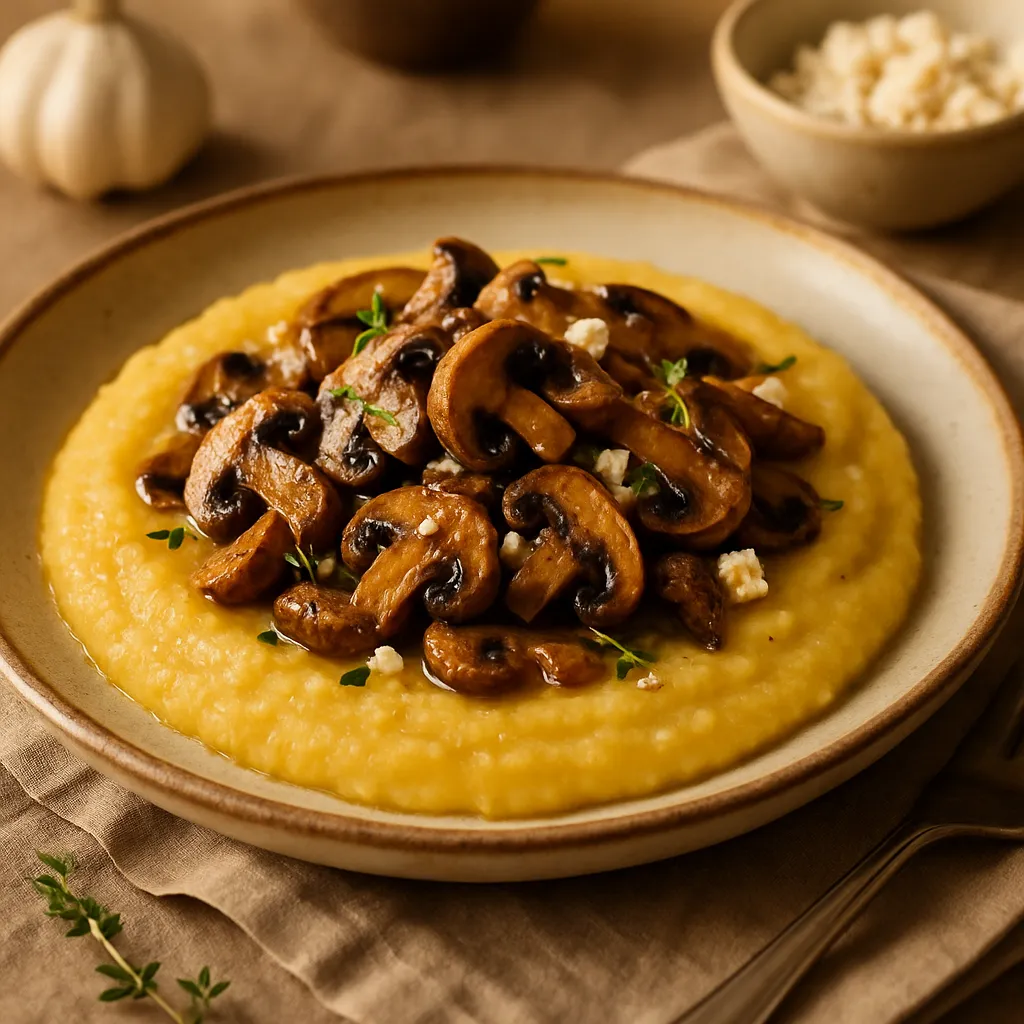 Polenta aux Champignons