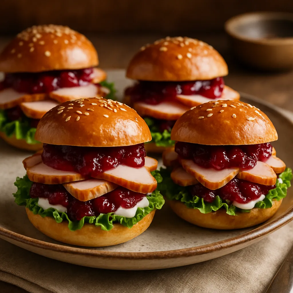 Photo of Smoked Turkey Breast Sliders with Cranberry Sauce