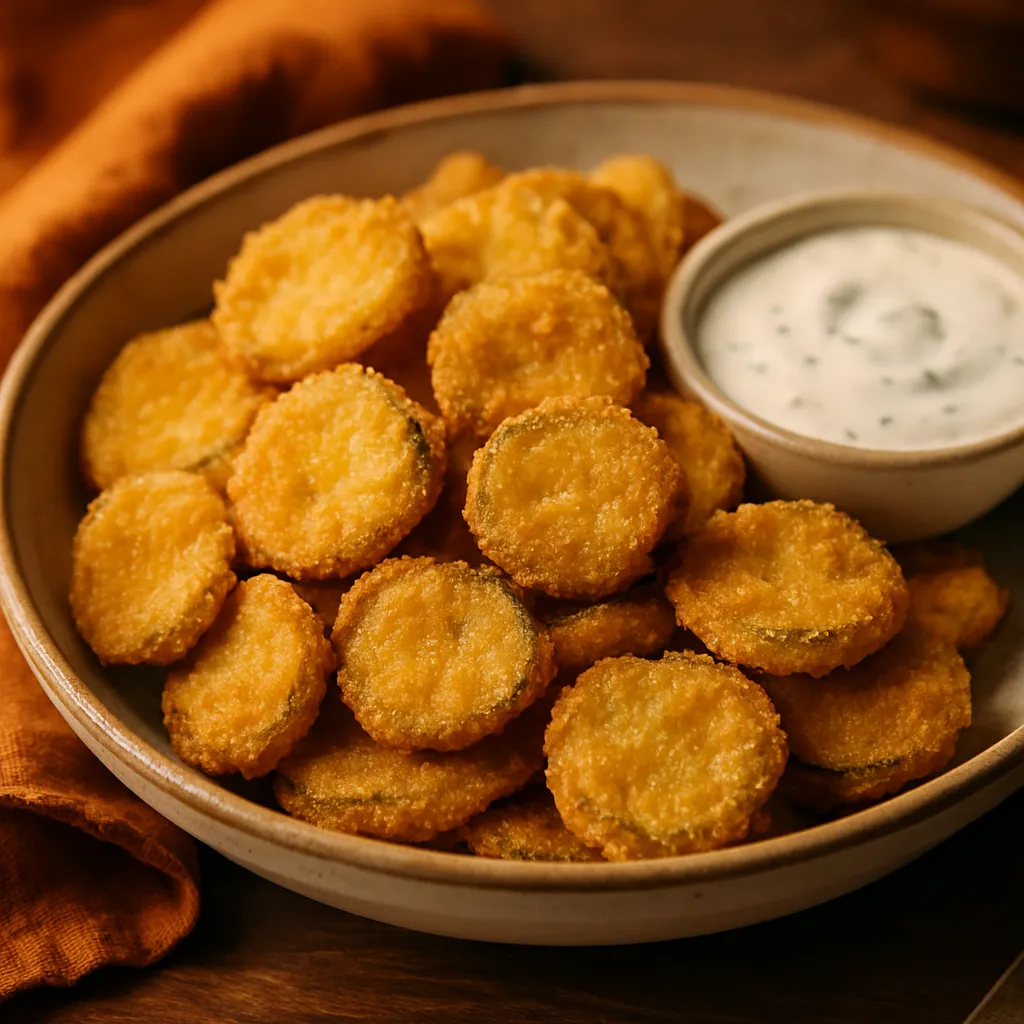 Photo of Deep-Fried Pickles with Ranch Dip