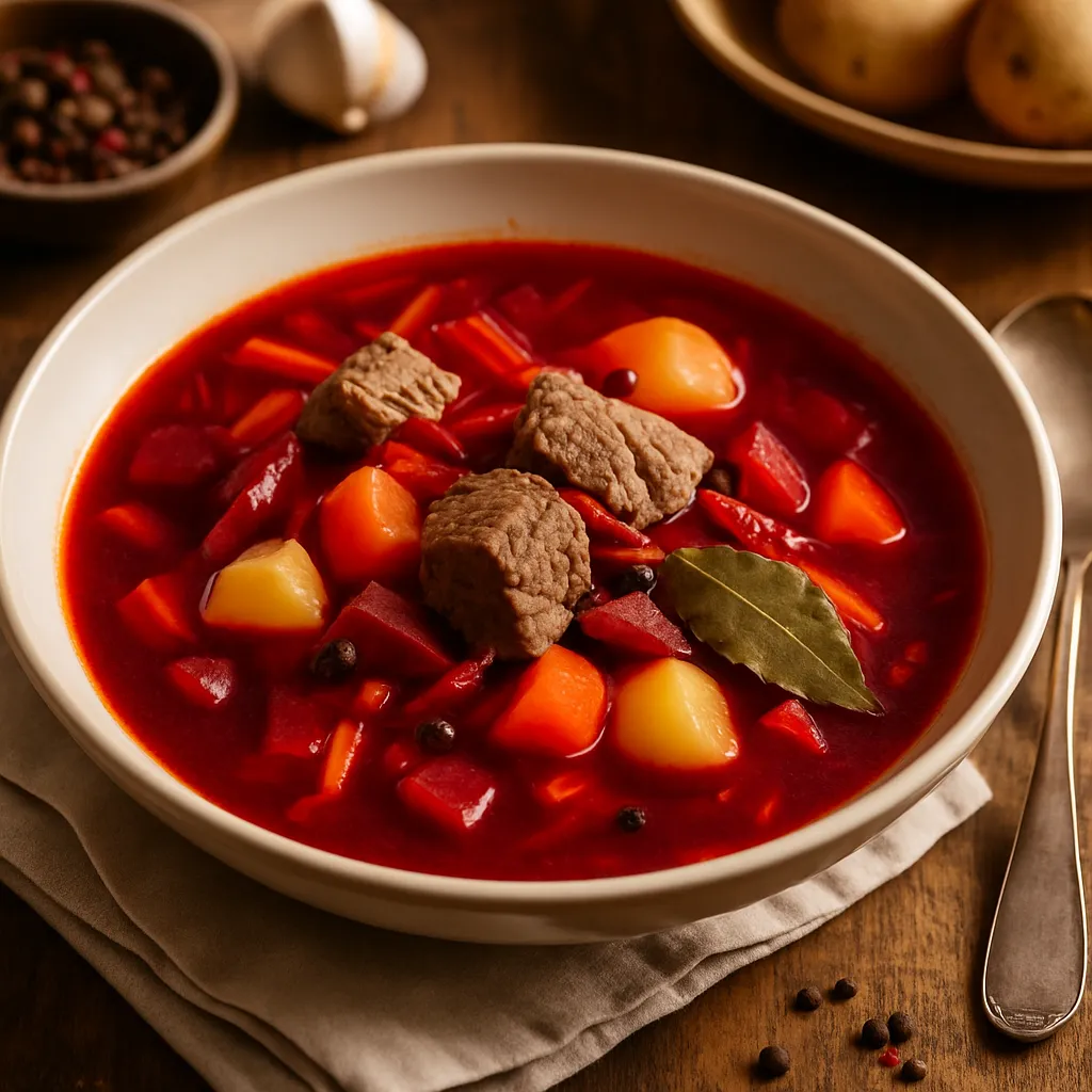 Photo of Burokėlių Sriuba - Beet Soup with Meat