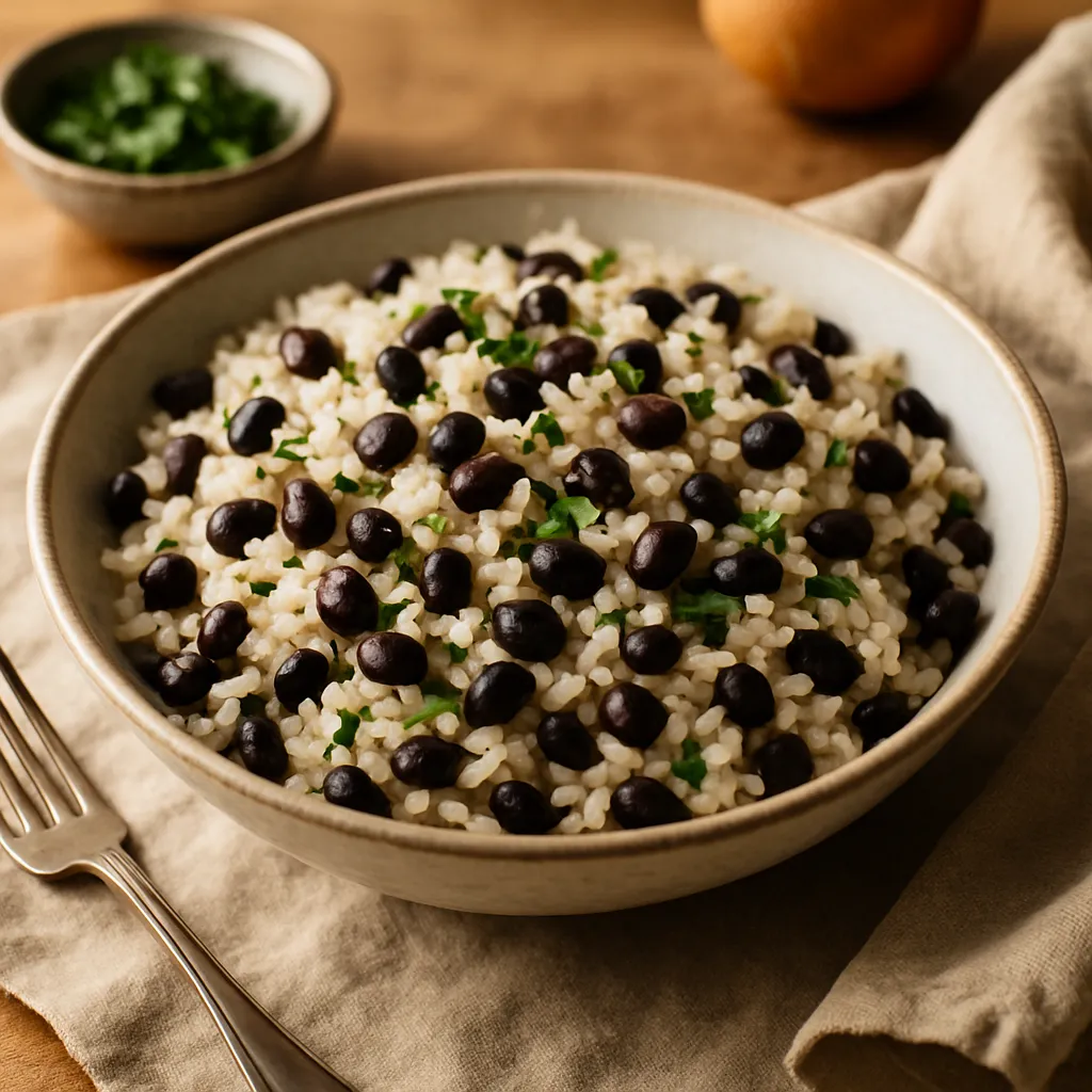 Photo of Coconut Rice with Black Beans
