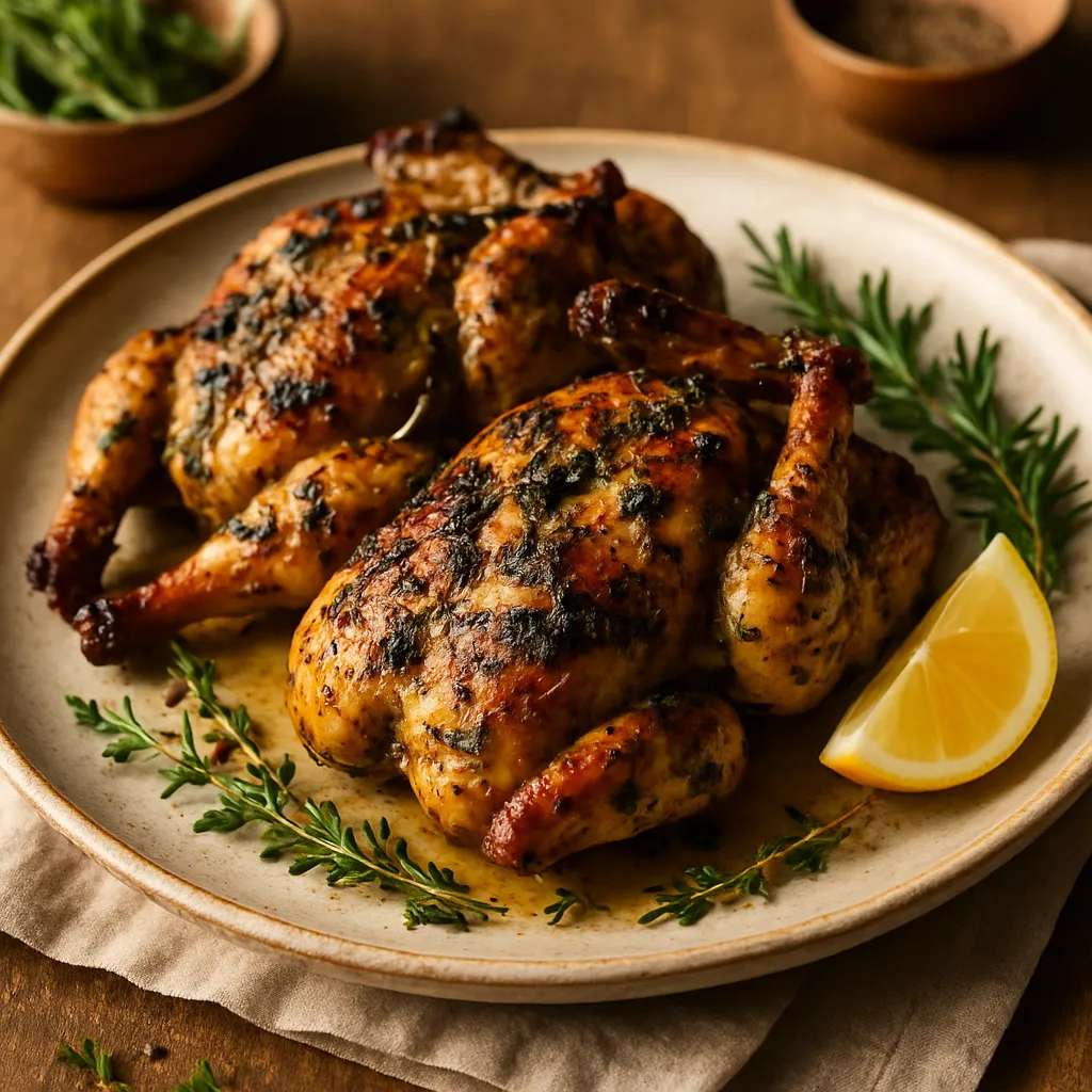 Photo of Grilled Cornish Hens with Herb Marinade