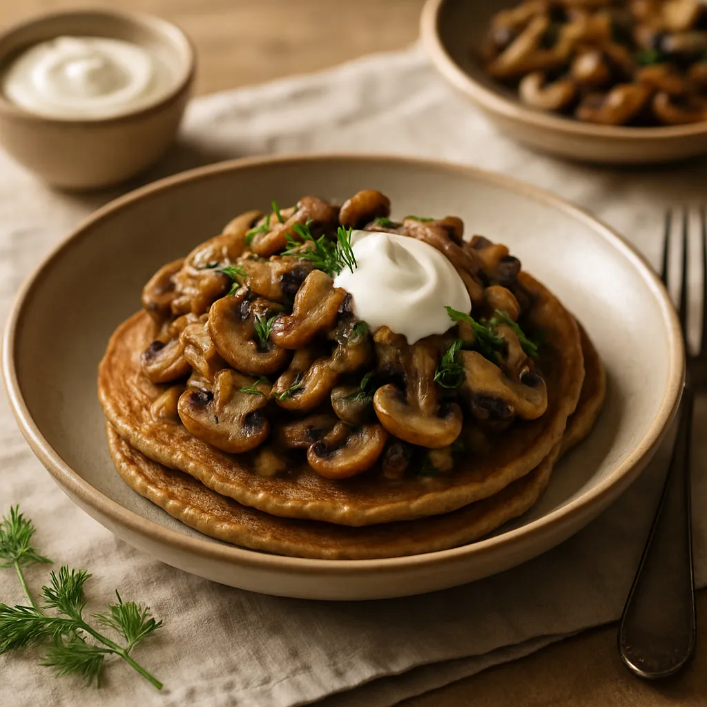 Blinis aux Champignons