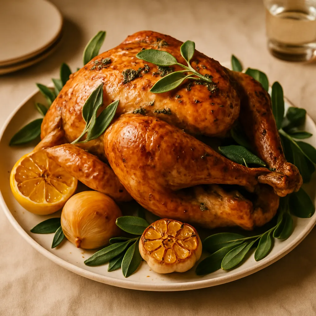 Photo of Roast Turkey with Sage Butter