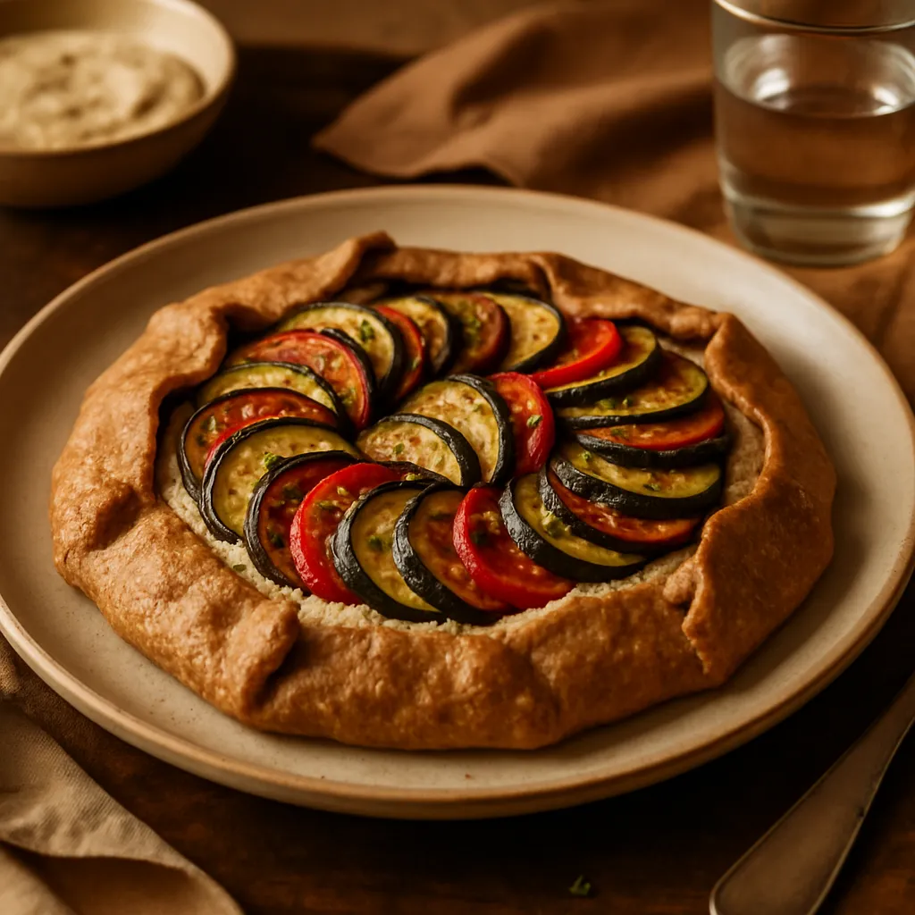 Ratatouille Galette with Almond Cream