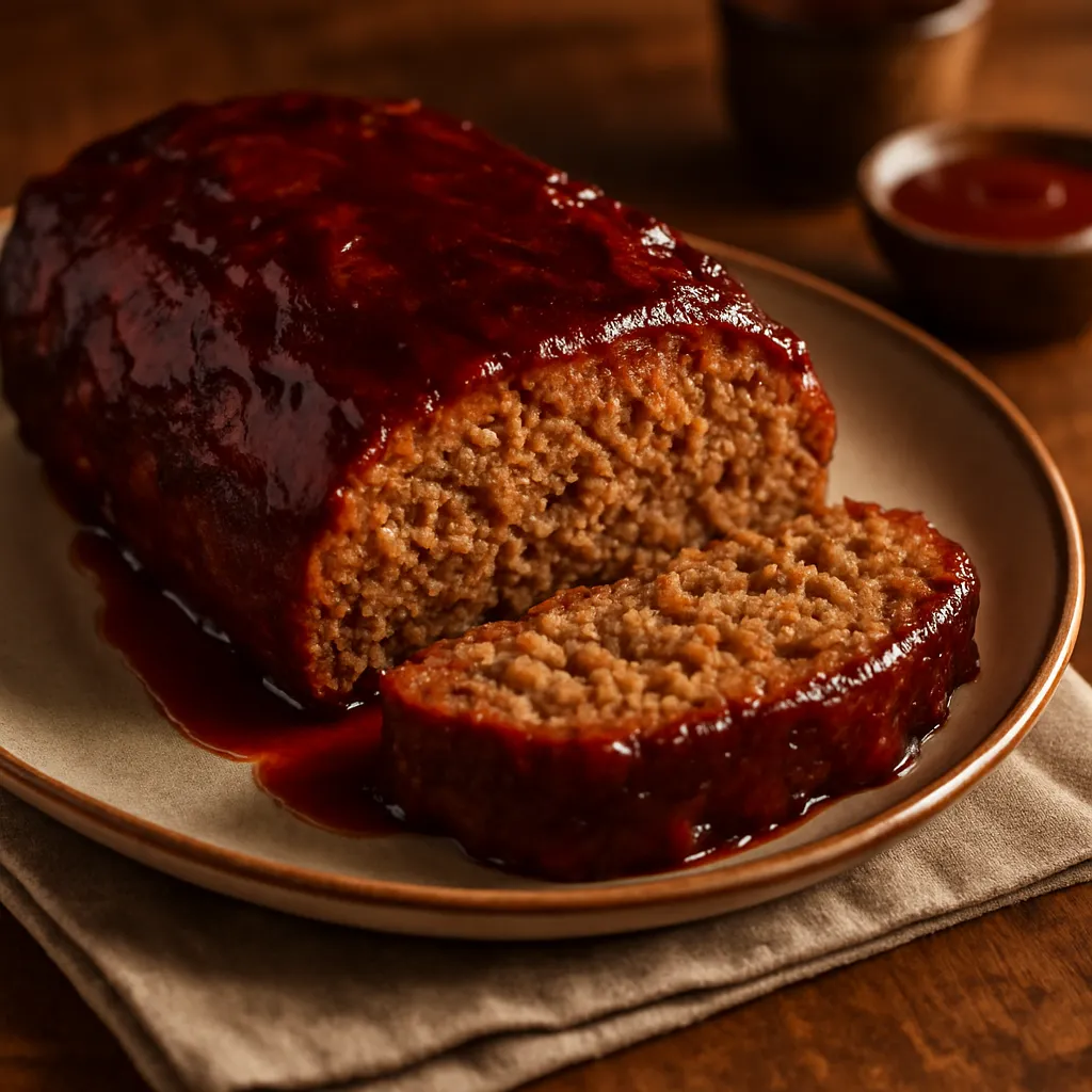 Photo of Smoked Meatloaf with BBQ Glaze