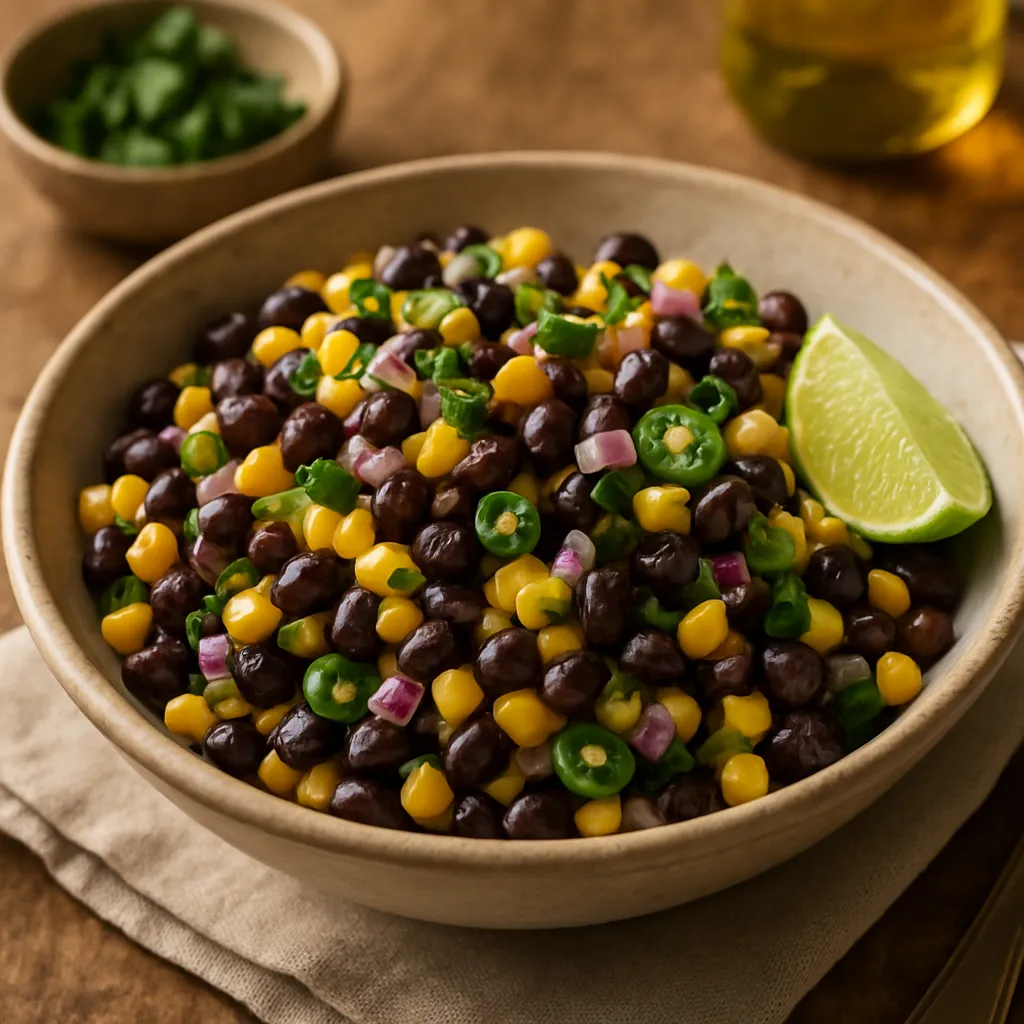 Fermented Black Bean and Corn Salad