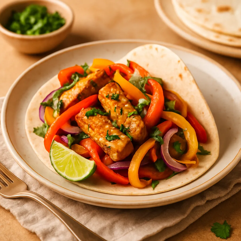 Cilantro-Lime Tempeh Fajitas