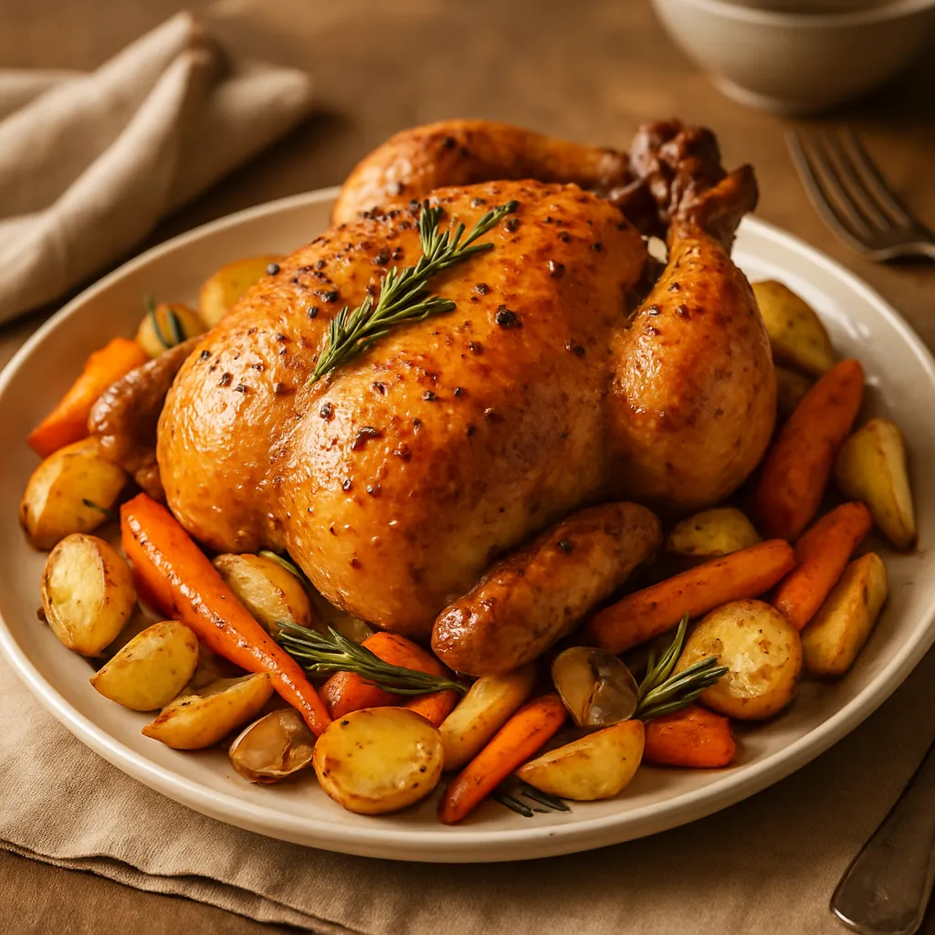 Photo of Roast Chicken with Root Vegetables