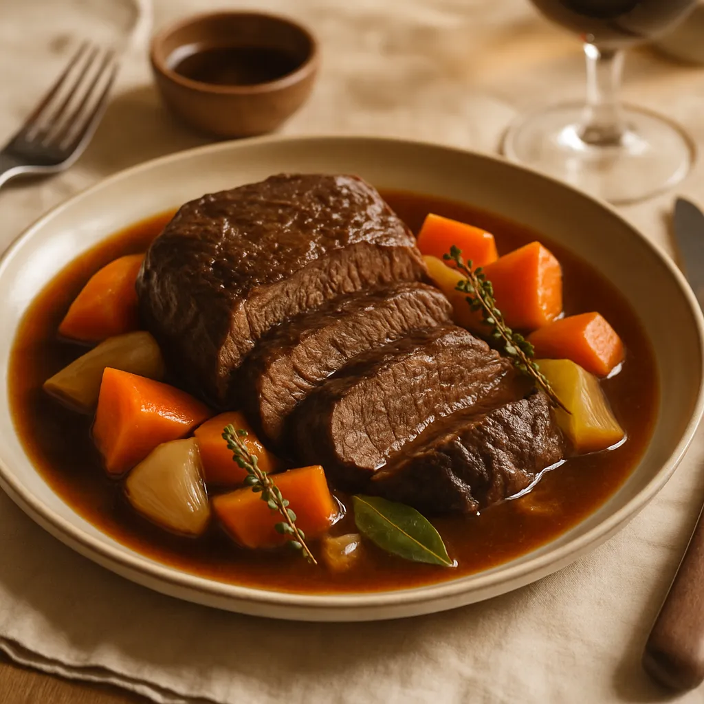 Photo of Boeuf à la Mode avec Sauce au Jus