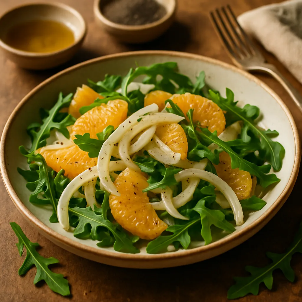 Vegan Fennel and Orange Salad with Poppy Seed Dressing