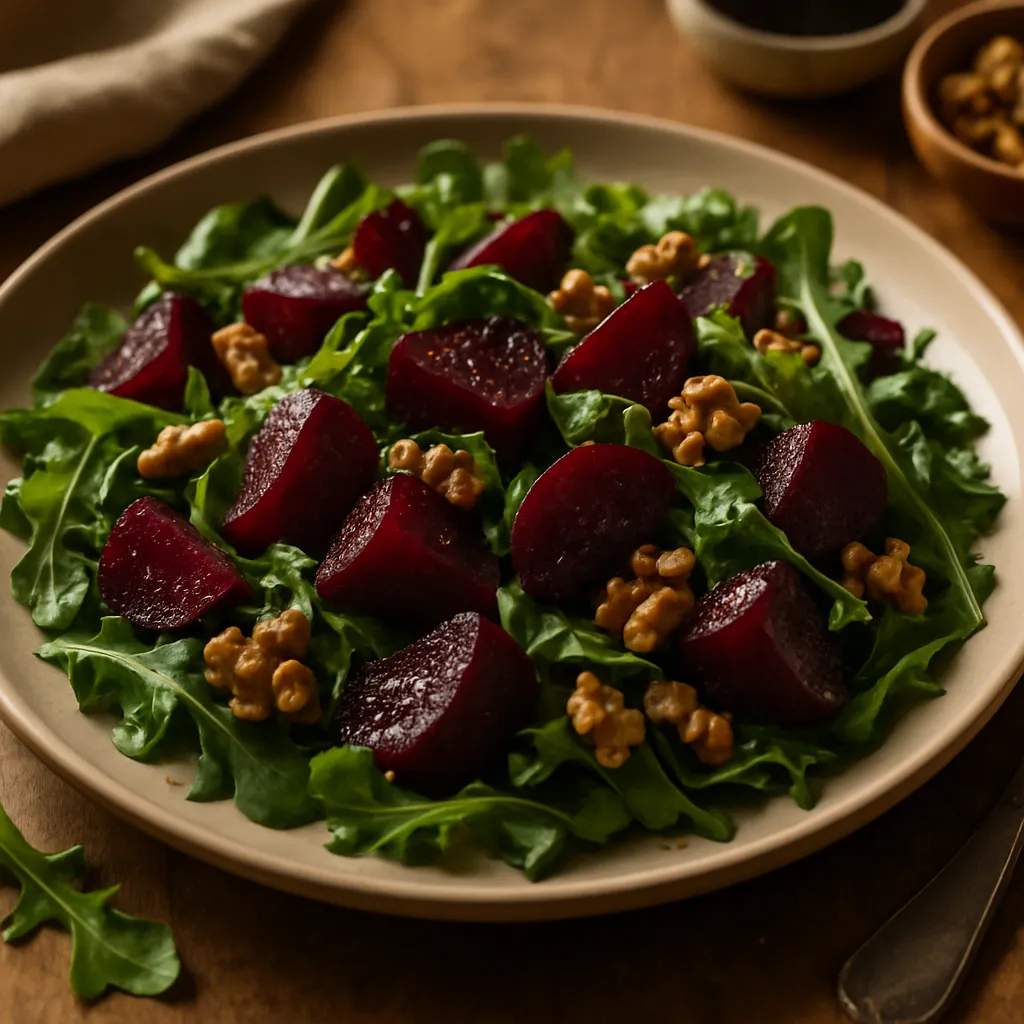 Roasted Beet and Walnut Salad