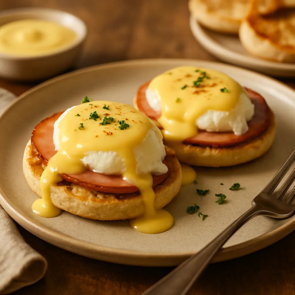 Photo of Quick Eggs Benedict with Hollandaise Sauce