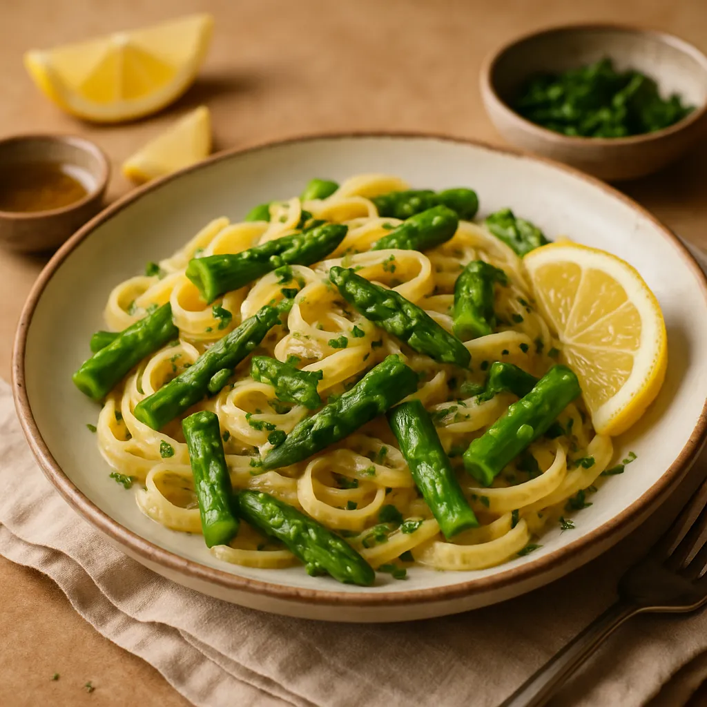 Pasta aux Asperges et Citron