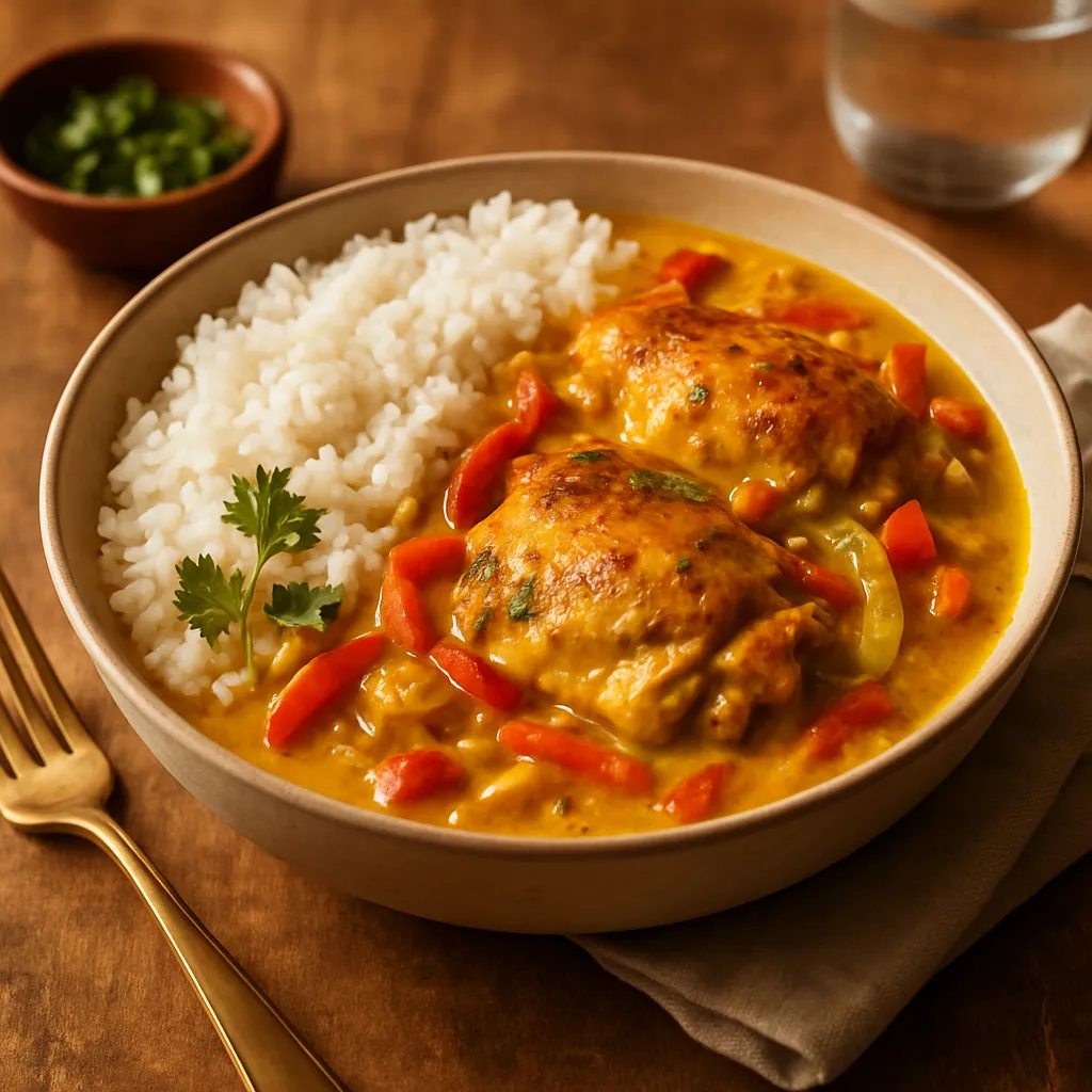Photo of Coconut Curry Chicken with Jasmine Rice