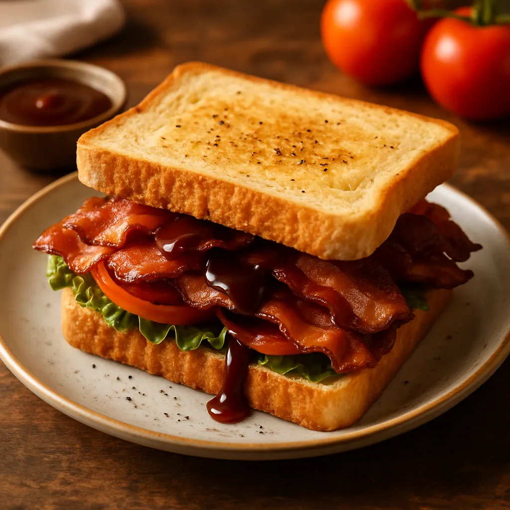 Bacon Sandwich with Brown Sauce