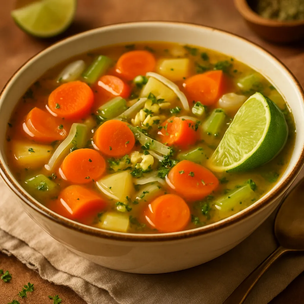Caldo de Pollo Vegetal