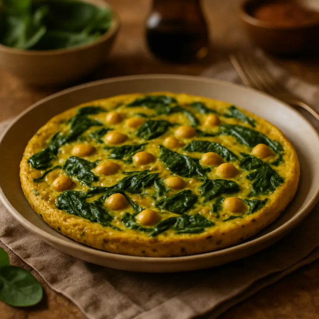 Chickpea and Spinach Frittata